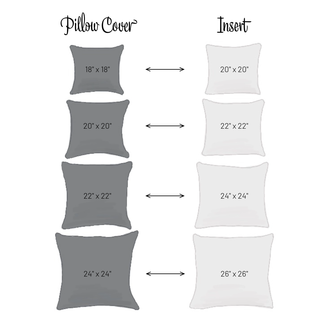 Throw Pillows - Sizing